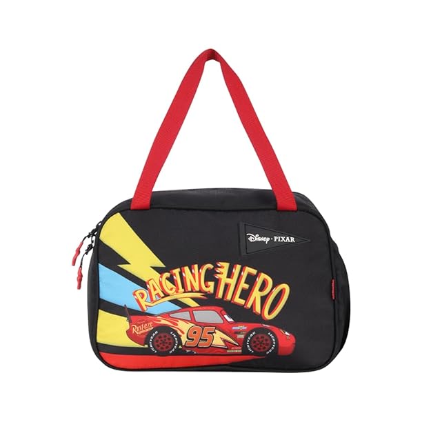 Wildcraft Lunch Bag - Foodie Jumbo Cars Black | Unisex Lunch Bag with Water Bottle Holder for Office/Travel - Cars Jumbo Black