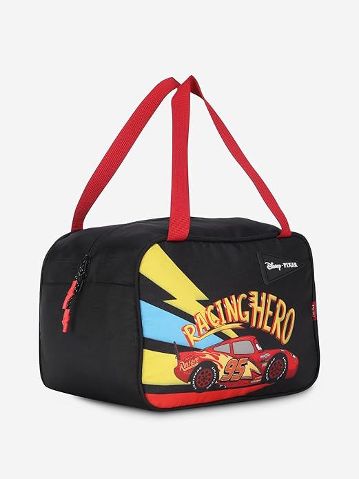 Wildcraft Lunch Bag - Foodie Jumbo Cars Black | Unisex Lunch Bag with Water Bottle Holder for Office/Travel - Cars Jumbo Black