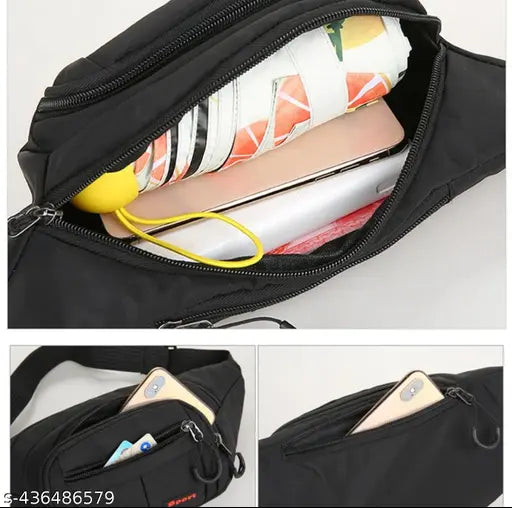 VIRAS Waist Bag for Men Side Bag | Fanny Waist Pouch Pack Travel Side Sling WaterProof Waist Bag