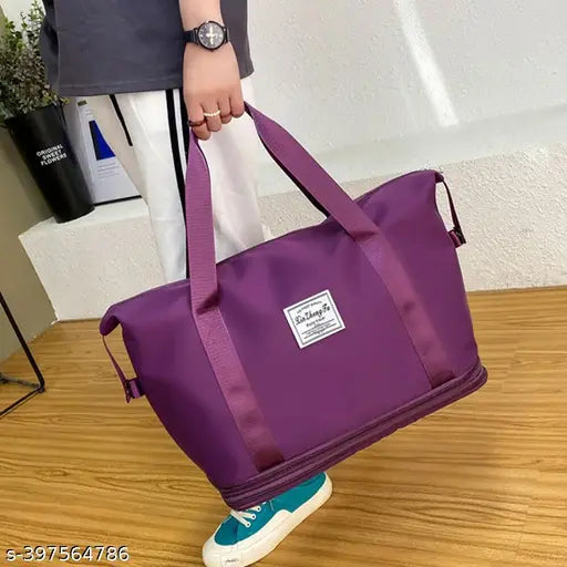 TRAVEL BAG 40 L Hand Duffel Bag - Hand Duffel Bag - Large Capacity Folding Travel Bag, Travel - Regular Capacity